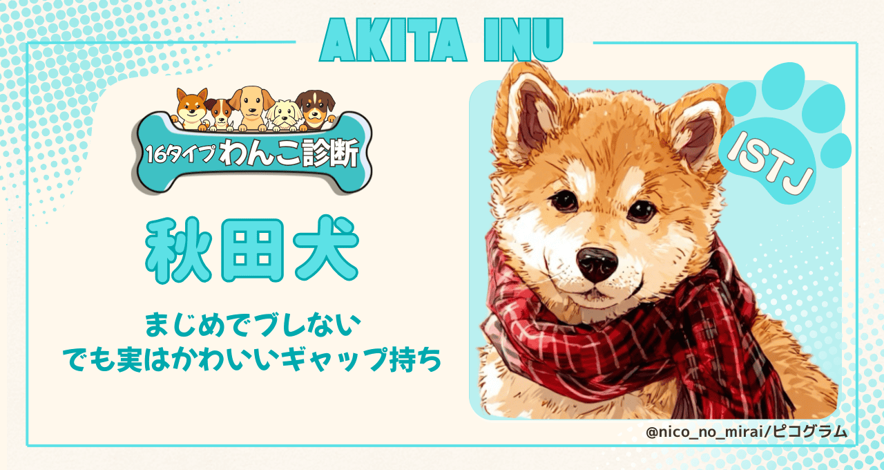 秋田犬タイプの解説 | ピコグラム診断